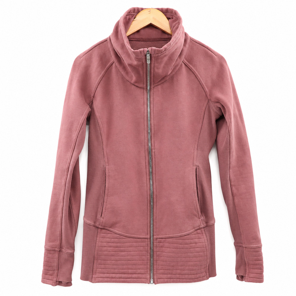 Lululemon Women's Size 6 Radiant Jacket II Spanish Rose Pink Full Zip